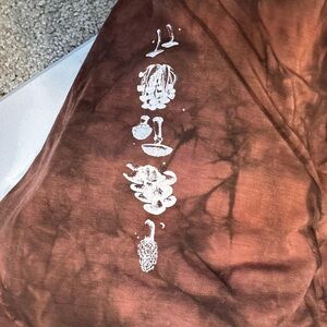 Brown Tie-Dye genie pants